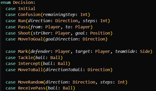 Decision Enum Structure